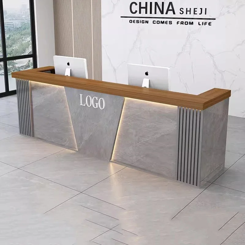 

Hair Salon Cashier Reception Desk Counter Luxury Aesthetic Trendy Modern Reception Desk Counter Beauty Commercial Furniture