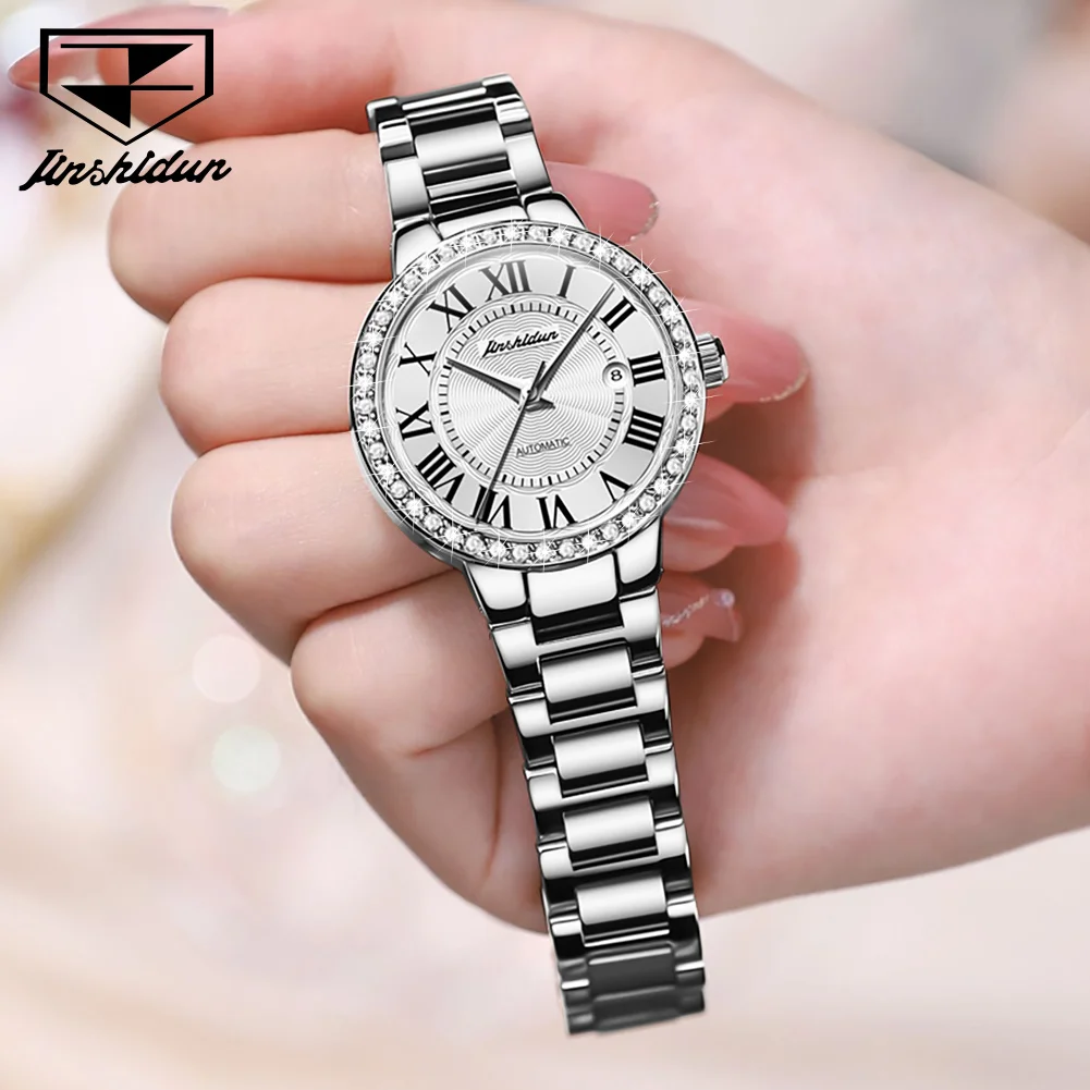 JSDUN New Trend Watch for Women Fashion Original Waterproof Automatic Mechanical Women\'s Wristwatch Elegant Luxury Women Watches