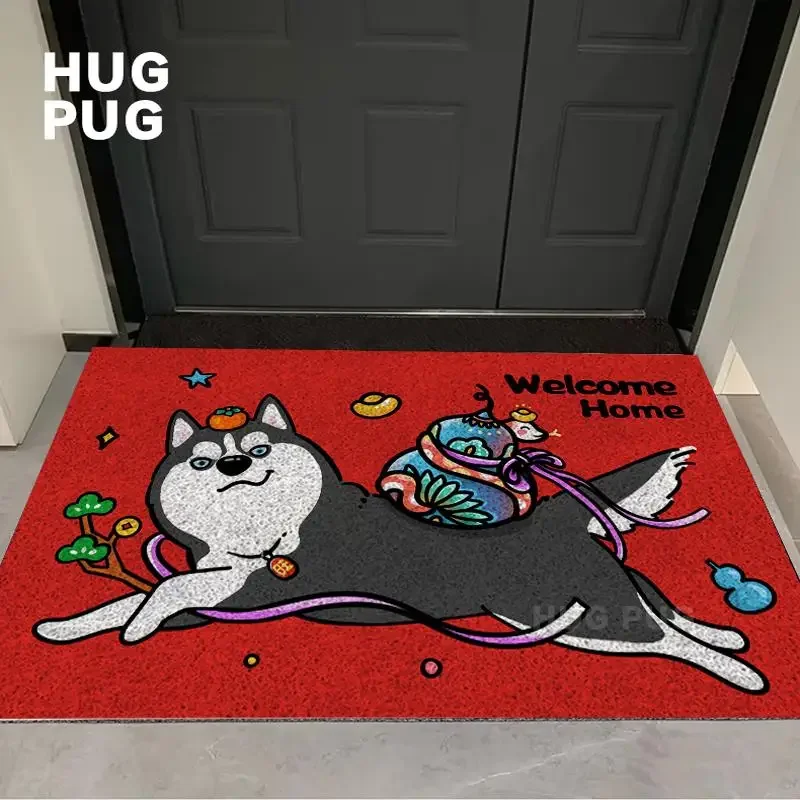 Border Collie Golden Retriever Carpet Corgi New Year s Lucky Dog Entry Door Carpet Living Room Anti Dirty Mat Home Decoration