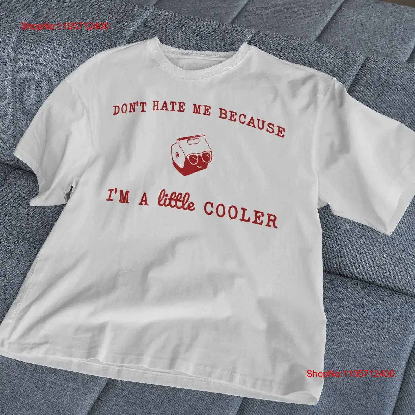 Don't Hate Me Because I'm a Little Cooler T Shirt Funny Retro 90s Style Vintage Humor Quirky Design vintage Washed Unisex Soft