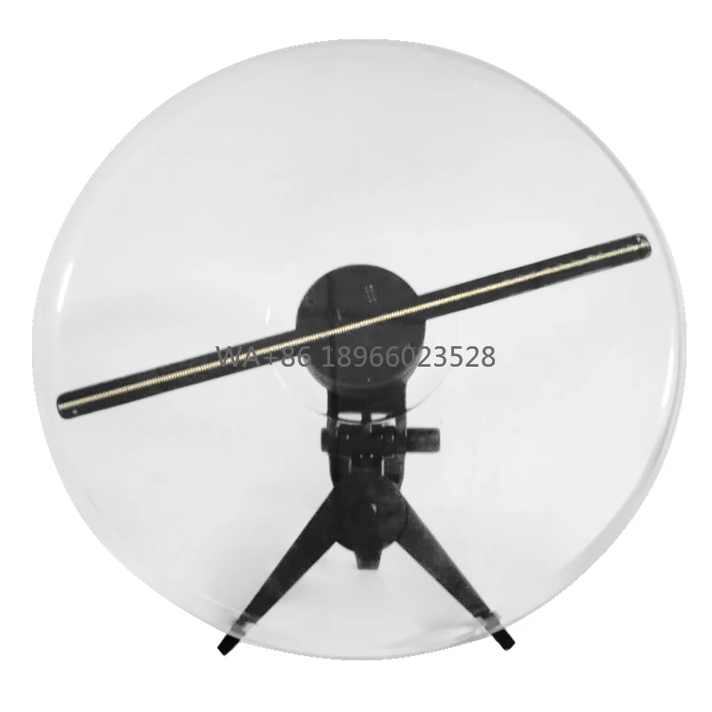 MDS 3D-Hologramm-LED-Ventilator für den Innenbereich, 25 cm, mit Abdeckung, hohe Auflösung für Rezeption, Einkaufszentrum, Supermarkt, Werbung, Video, Foto