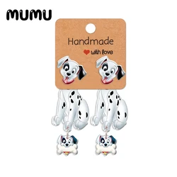 2024 New 101 Dalmatians Stud Earring Puppy Epoxys Jewelry Resin Acrylic Earrings Handmade Gifts Friends