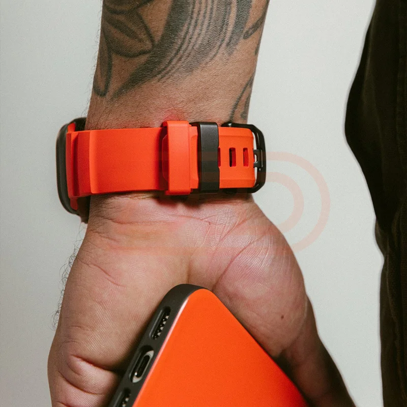 الرياضة الفرقة ل أبل الترا 2 10 9 8 7 6 SE 5 4 سيليكون التيتانيوم معدن سوار حزام ل iWatch 42 مللي متر 44 مللي متر 45 مللي متر 46 مللي متر 49 مللي متر