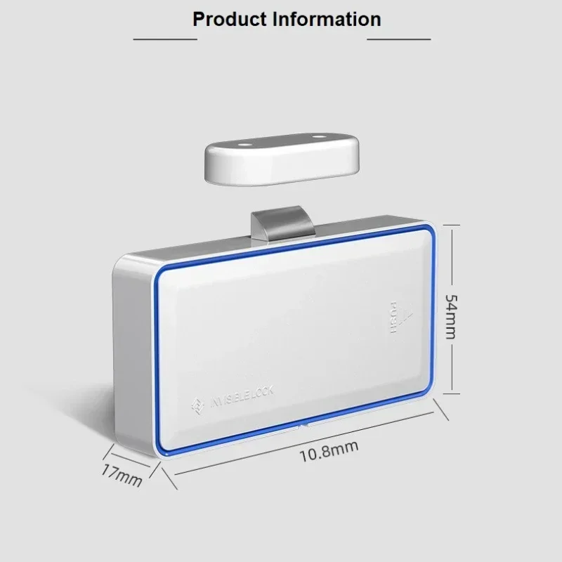 Smart Furniture Lock Invisible RFID Lock Electronic Locks for Lockers Sauna Cabinet Drawer Keyless Smart Door Lock No Need Punch