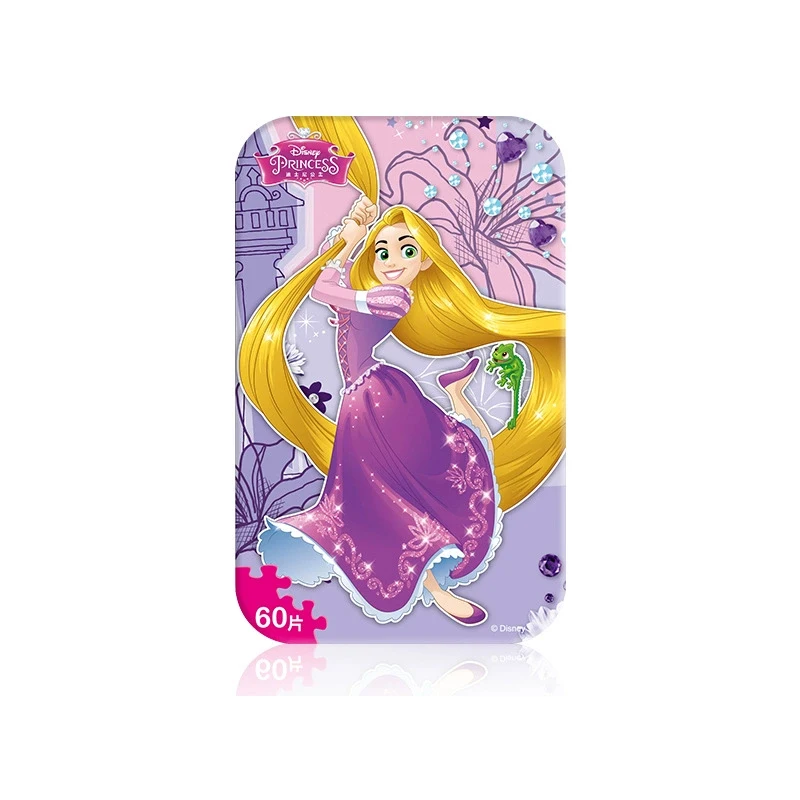 Disney Frozen Elsa Prinses Sneeuwwitje zeemeermin Anime Cartoon Iron Box 60 Stuks Foto Puzzel Geschenken Cosplay Speelgoed Jongens en Meisjes