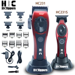 HClippers Professional Original Hair Clippers Combo สําหรับชายตัดผม 11 หวีจํากัด 2 ฐานชาร์จผม Trimmer ตัดผม