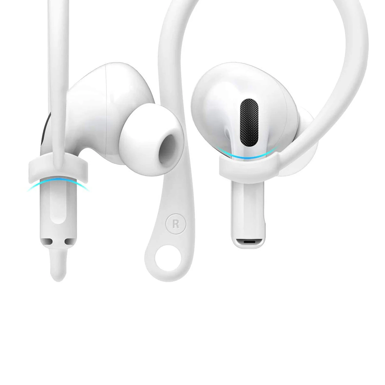 1 زوج سيليكون مكافحة خسر سيليكون الأذن هوك ل أبل Air Pods 4 3 2 1 برو الرياضة مكافحة الإفلات الأذن هوك اللاسلكية سماعة الأذن السنانير