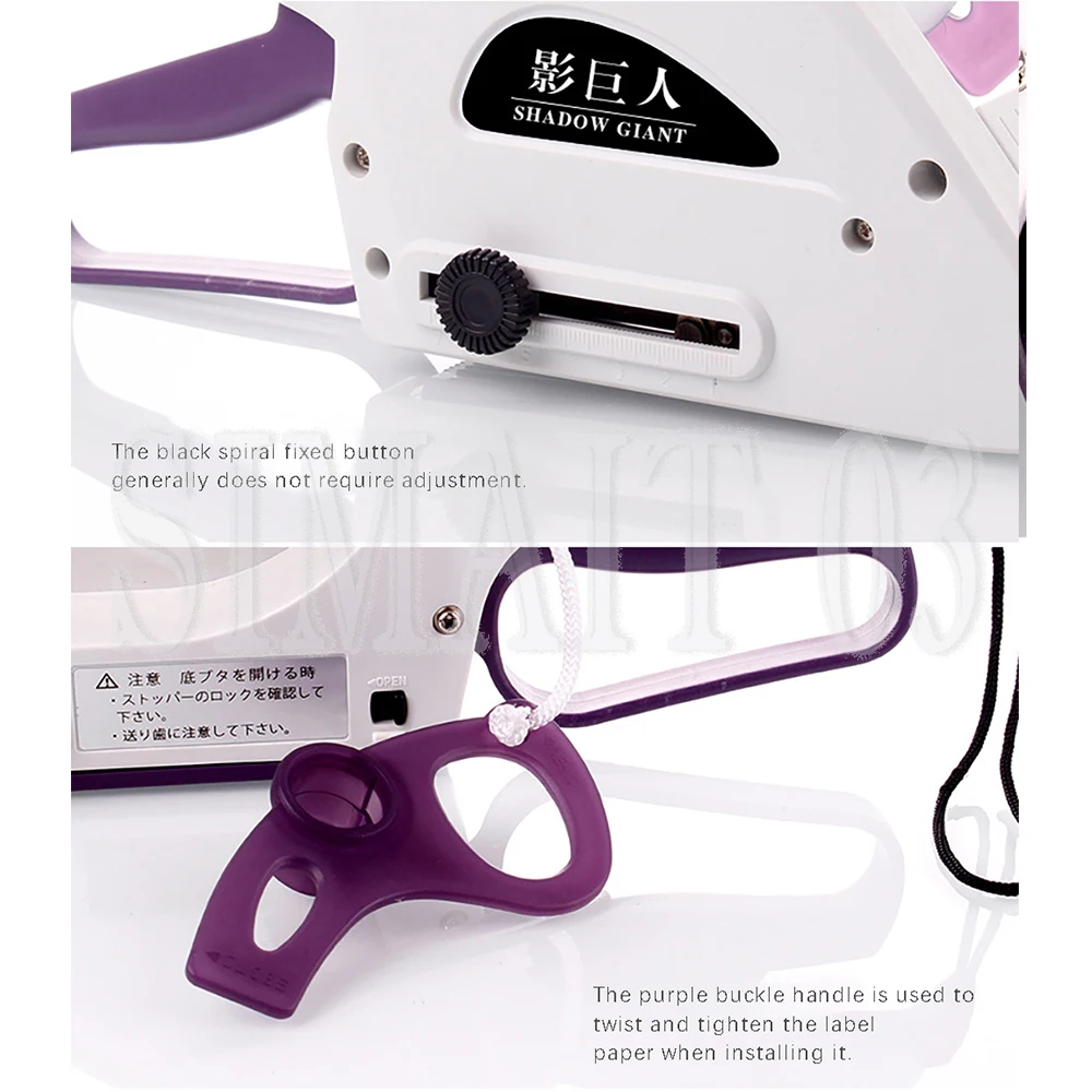 

Hand Held Labeler Gun Machine, Manual Sticker Price Tag Labeller for Flat Items, Retail Clothing Packaging Marking Tool