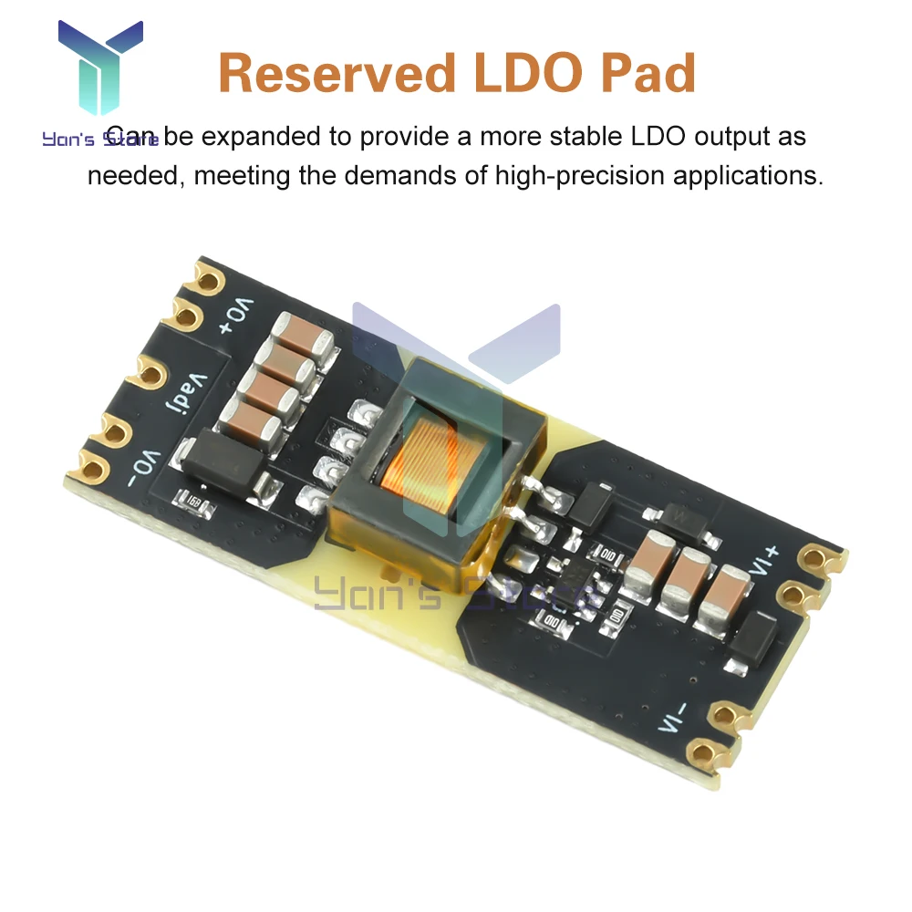 وحدة إمداد الطاقة المعزولة DC-DC محول 3-42 فولت المدخلات إلى 5 فولت 12 فولت وحدة تعزيز باك الناتج مع حماية ماس كهربائى