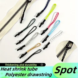 30pcs 2.95in Heat Shrink Tube Rope Clothing Bag Rope Tail Rope Head Rope Knot Sleeve Rope