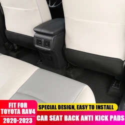 Car Seat Back Anti Kick Pads, Capa de Proteção, Anti Sujo Mats, Acessórios Interiores, Toyota RAV4 2020 2021 2022 2023