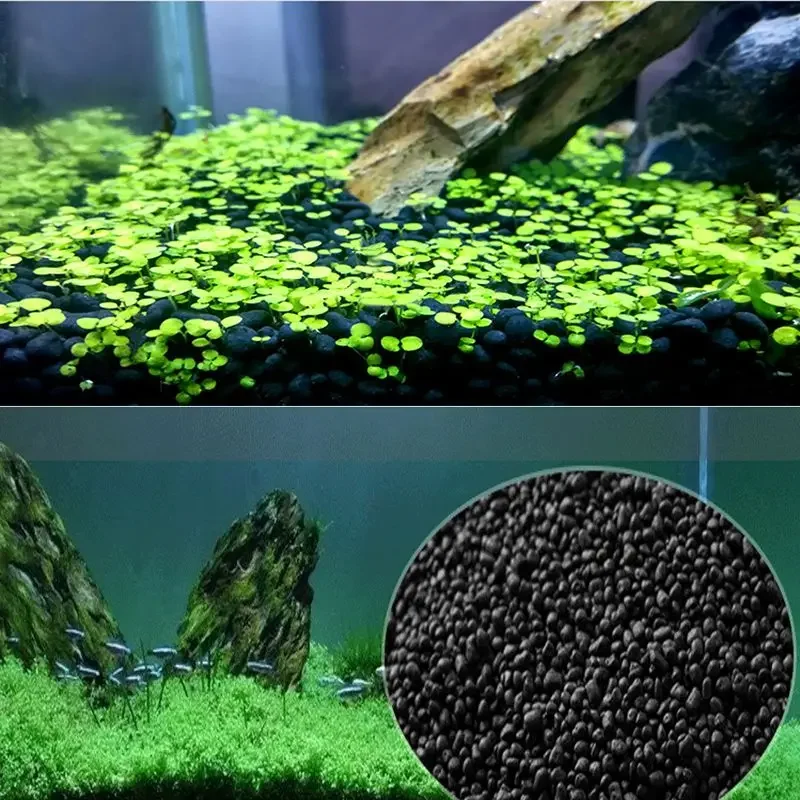 Aquarium Plant Seed Soil Aquarium Planted Substrate Sand Soil Fertilizer Mud for Fish Tank Plants Care Aquatic Pet Supplies 100g