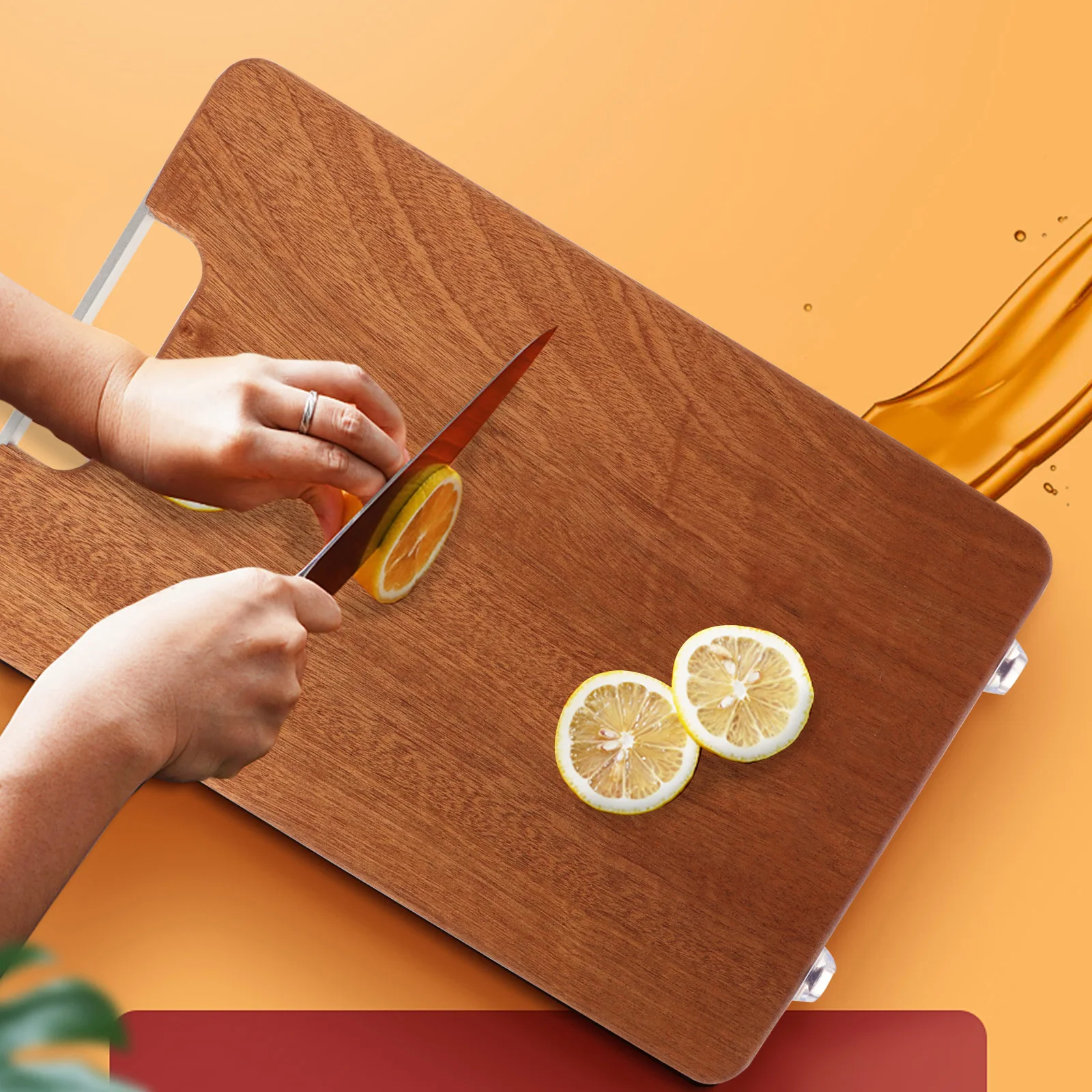 

Wooden Cutting Board Chopping Block Kitchen Tool Large Size Breadboard Vegetable Meat Fruit Cheese Long Lasting Both