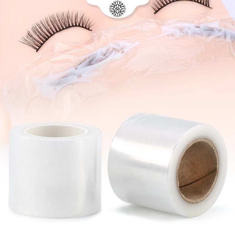 Eye Use Clear Plastic Wrap Tattoo Eyebrow Film False Eyelashes Extension Grafting Permanent Professional Makeup Tool 1 Roll 200M