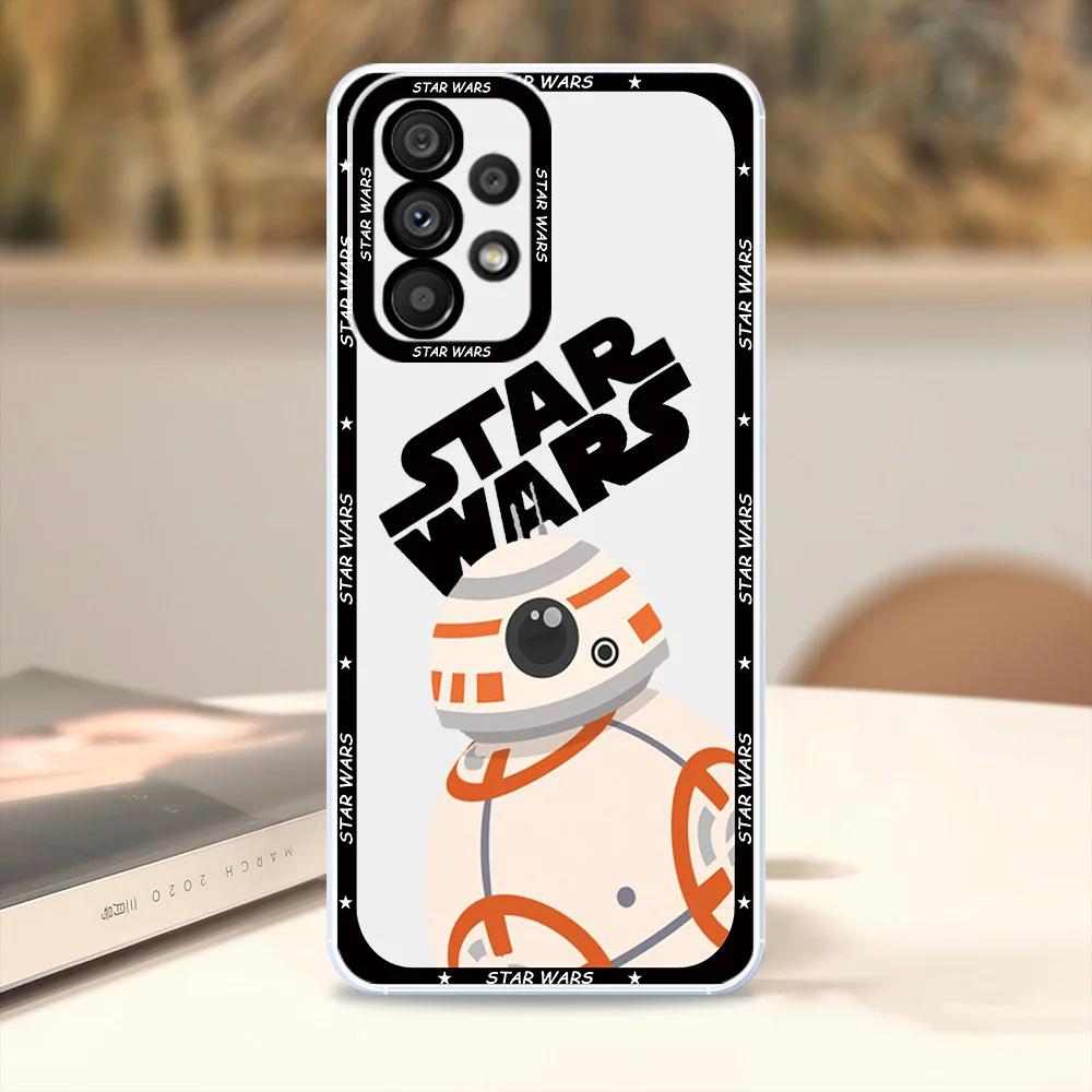 Disney Star Wars For Samsung Galaxy S23 S22 S21 S20 Pro FE Ultra A23 A52 A53 A71 Angel Eyes Transparent Phone Case