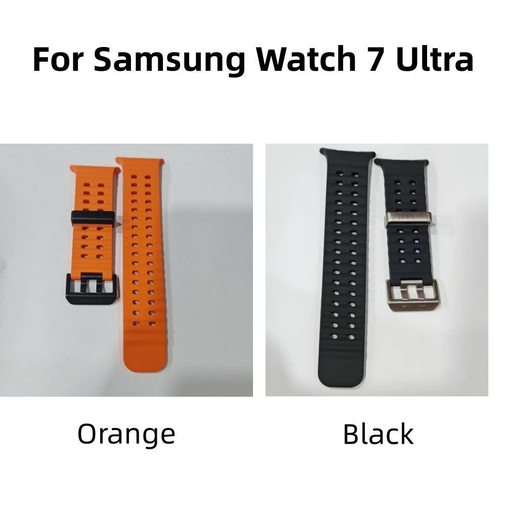 Watch Strap L705 Original for Samsung Watch 7 Ultra Accessories Parts Strap Orange/Black Replacement Watchband