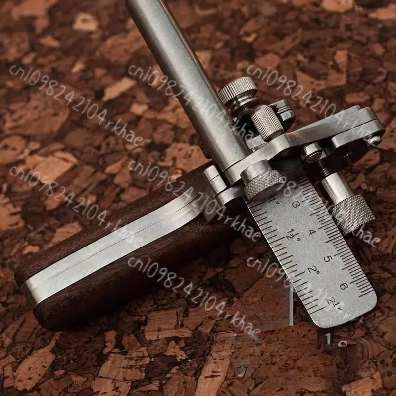 

0-60MM Adjustable Leather Craft Belt Cutting Tool, Metric Inch Dual Scale