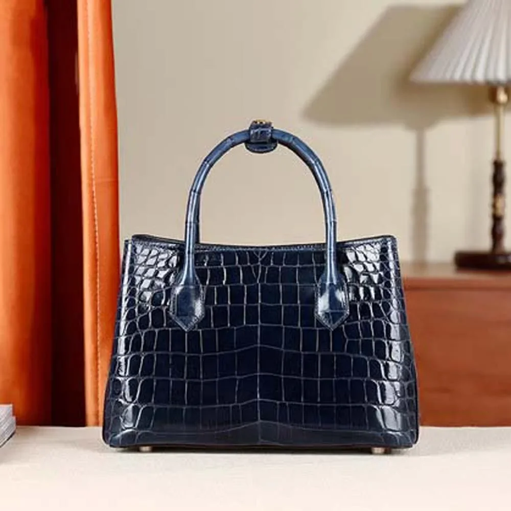 hanlante new  crocodile  highlights  crocodile  Female bag  handbag  female  handbag single shoulder bag women