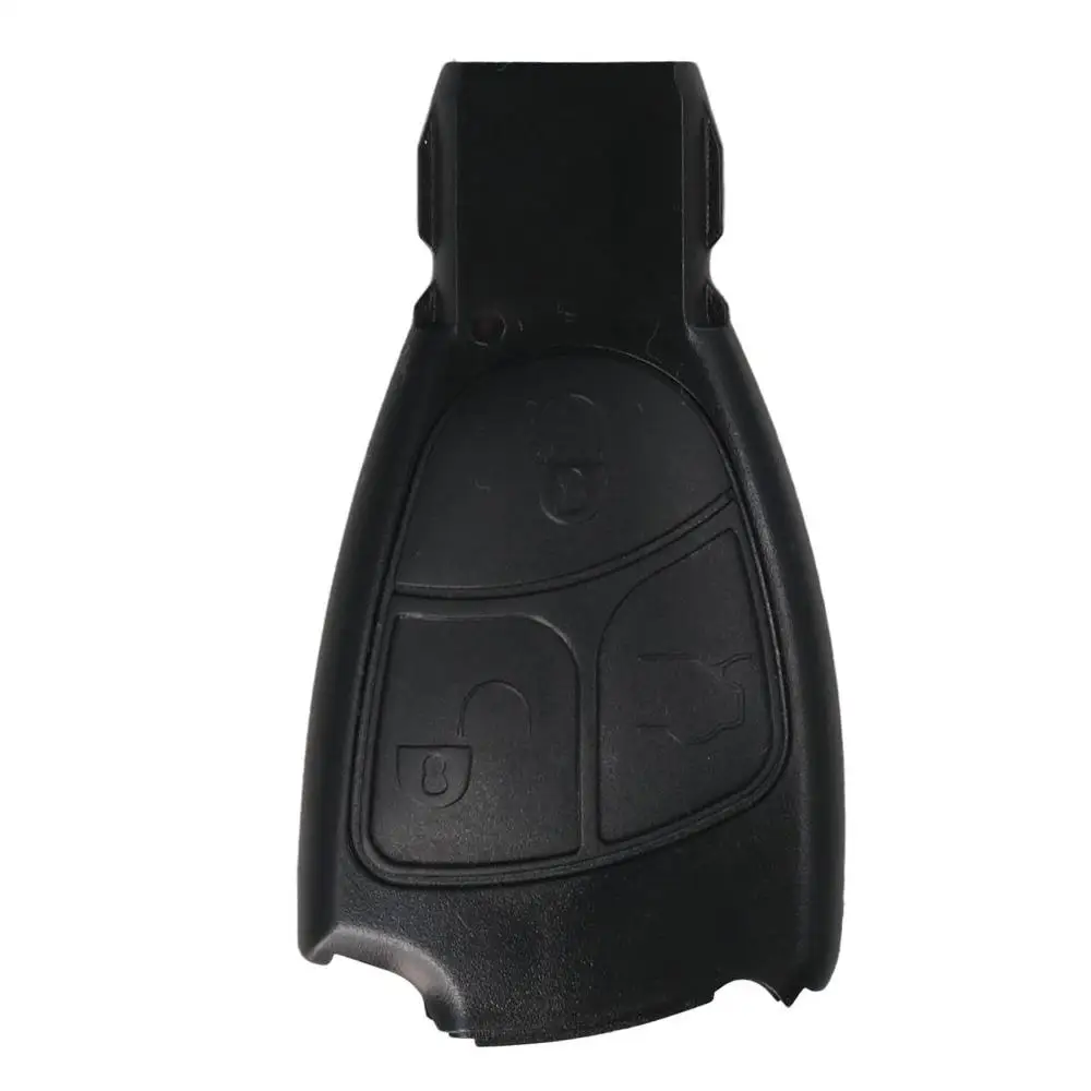 2/3/4 Button Car Key Case ABS Black Key Case Cover Car Key Shell per Mercedes Benz C B E Class W203 W211 W204 YU BN CLS CLK