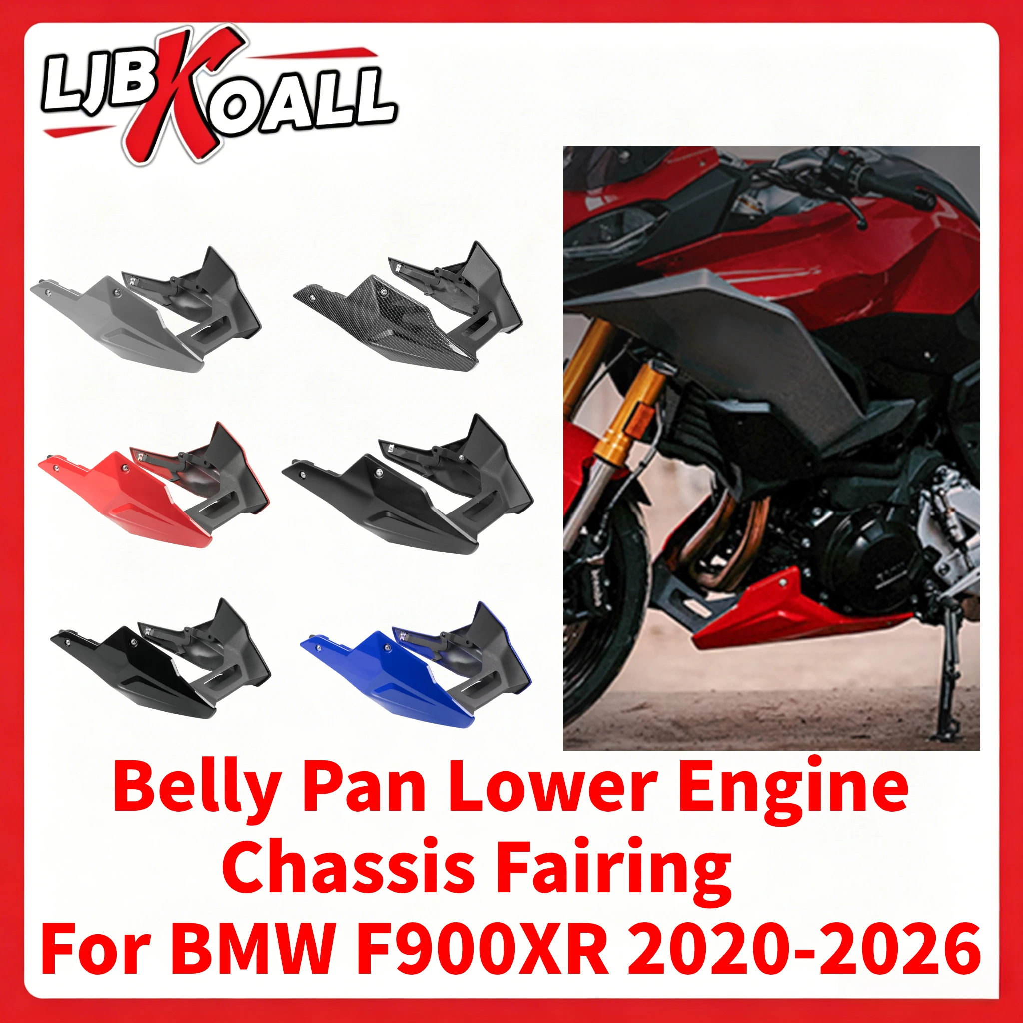 

For BMW F900R Belly Pan Lower Engine Chassis Fairing Guard For BMW F900XR Skid Plate Spoiler Cover Protector Kits 2020-2026