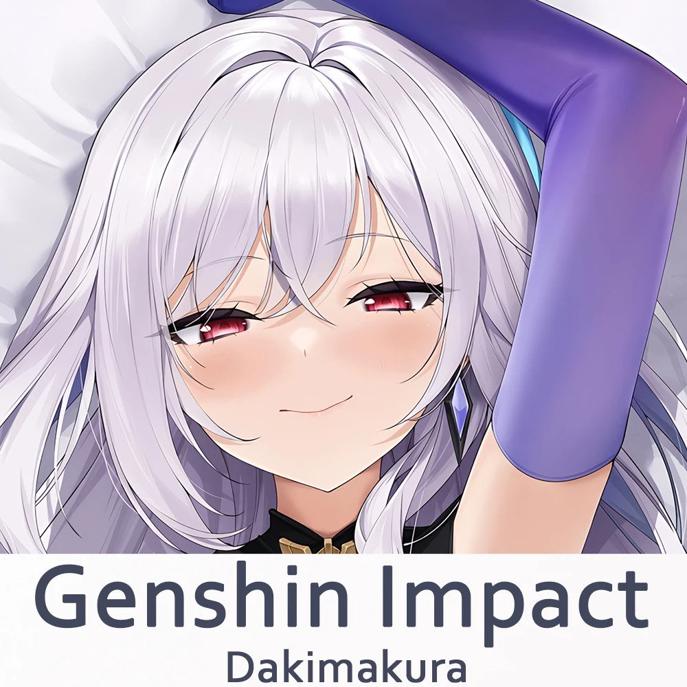 Genshin Impact Skirk Dakimakura 2WAY Hing Body Case Anime Game Pillow Cushion Cover Xmas Gifts