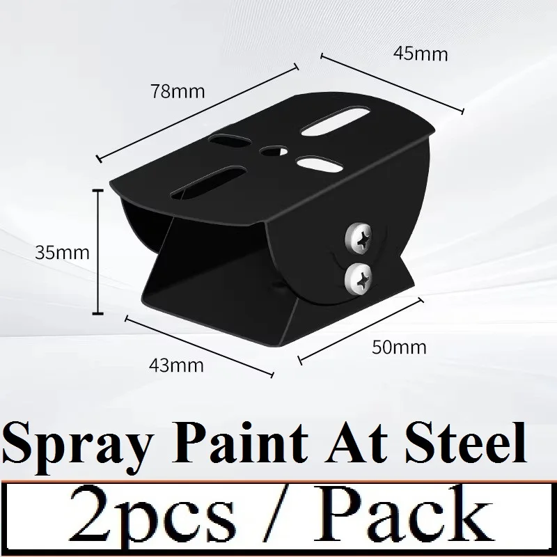 Spray Black Paint At Steel, Cardan Joint PT Joint Universal Joint 2D universal joint for Hikvision Dahua Camera Mounting Bracket