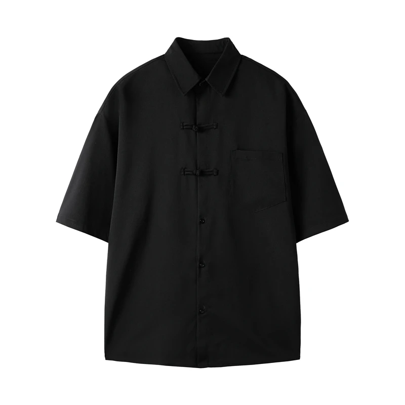 Camisas elegantes de manga corta para hombre, camisa de lujo de alta calidad, ropa nueva, lisa, Original, informal, Verano