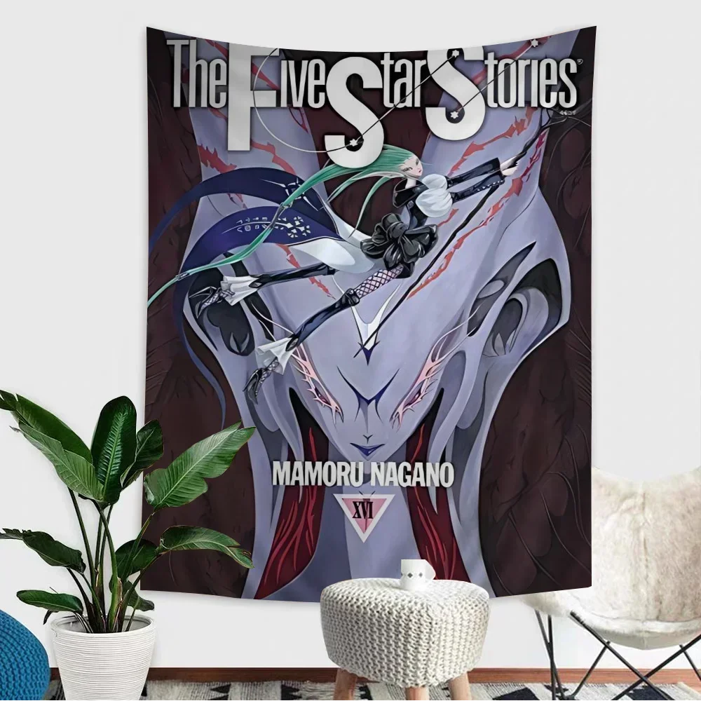 Five Star Stories Anime Tapestry Anime Tapestry Hanging Tarot Hippie Wall Rugs Dorm Wall Hanging Sheets