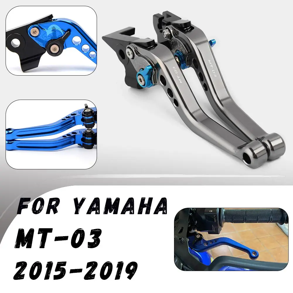 

For Yamaha MT-03 MT03 2015-2019 Motorcycle CNC Clutch Brake Lever Modified Horn Adjustable Folding Hand Lever Motorcycle Parts