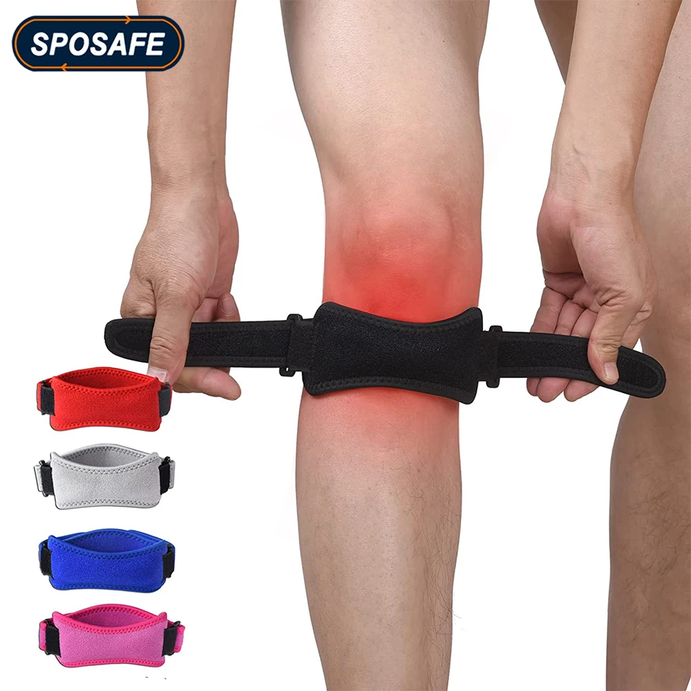 

1Pcs Patella Tendon Knee Strap Knee Brace Support Sports Weightlifting Squats Cycling Running Soccer Tennis Knee Pain Relief