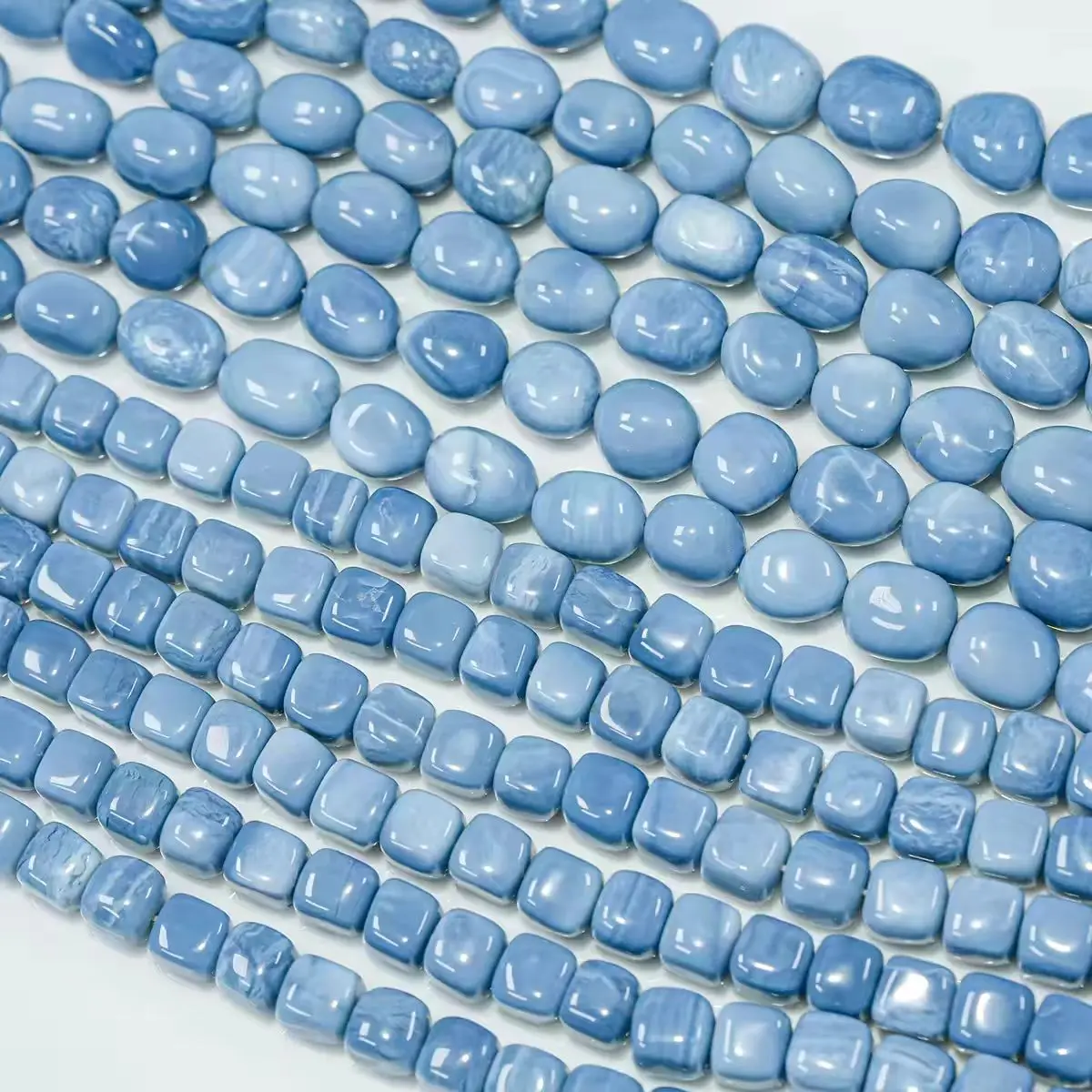 loose-beads-blue-opal-flat-oval-pear-drop-square-for-diy-jewelry-necklace-20cm