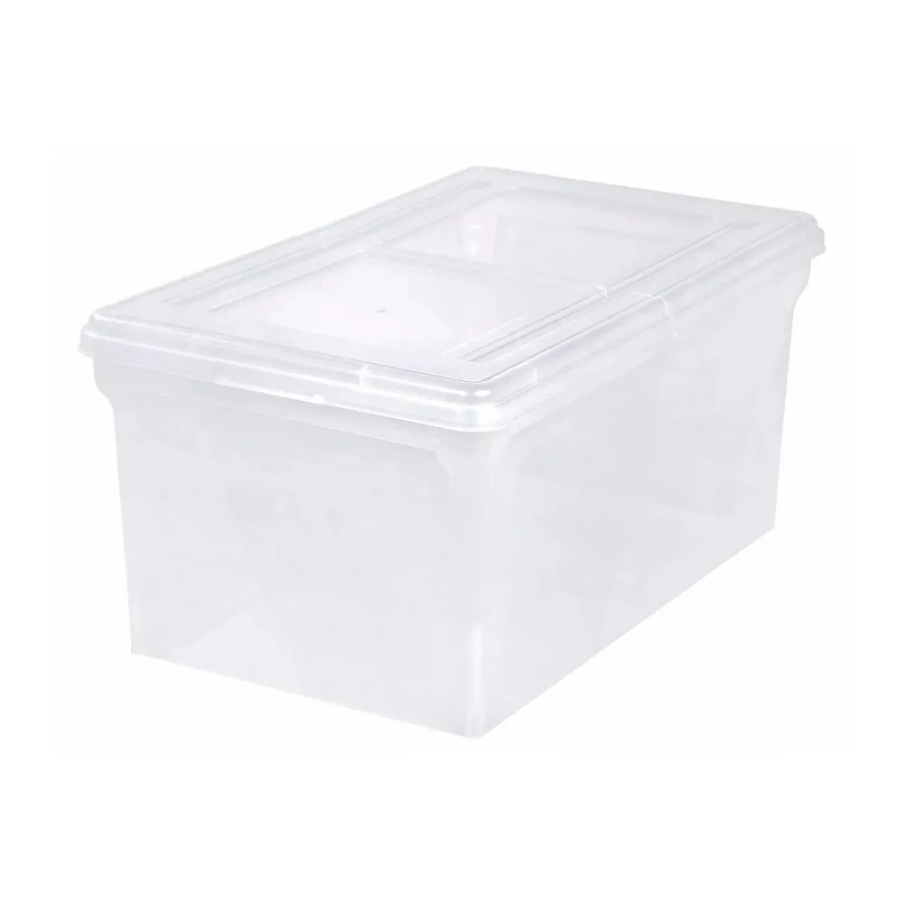 

Storage box, for hanging files for Letter A Size (8.5 in x 11 in) - 11 gal - clear
