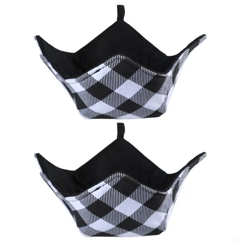 

41XB 2 PCS Multipurpose Bowl Holders Microwave Safe Bowls Holder Heat Resistant Hot Bowl Holder Bowl Potholders for Microwave