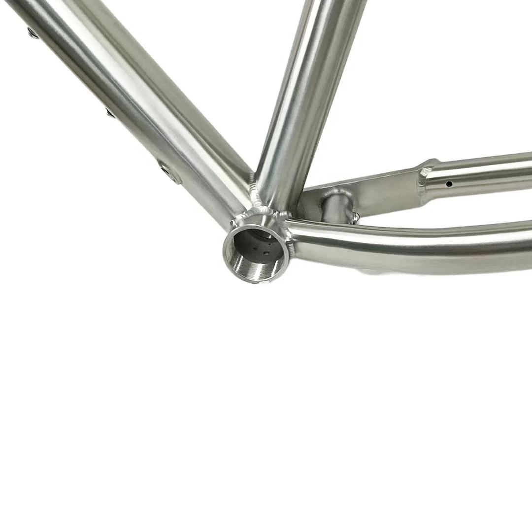 Customized Chinese Titanium 29er Bike Frame MTB Tapered Head Tube Mountain Bicycle Frame