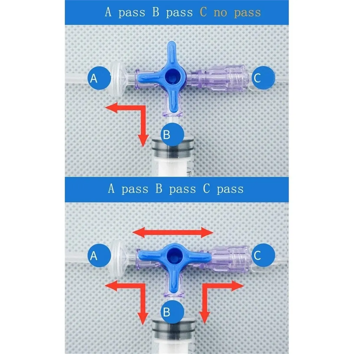 THANKYOU 10pcs Disposable Valve 3-Way Stopcocks with Luer Connections Male Lock for School Projects, Hobbies DIY Experimental