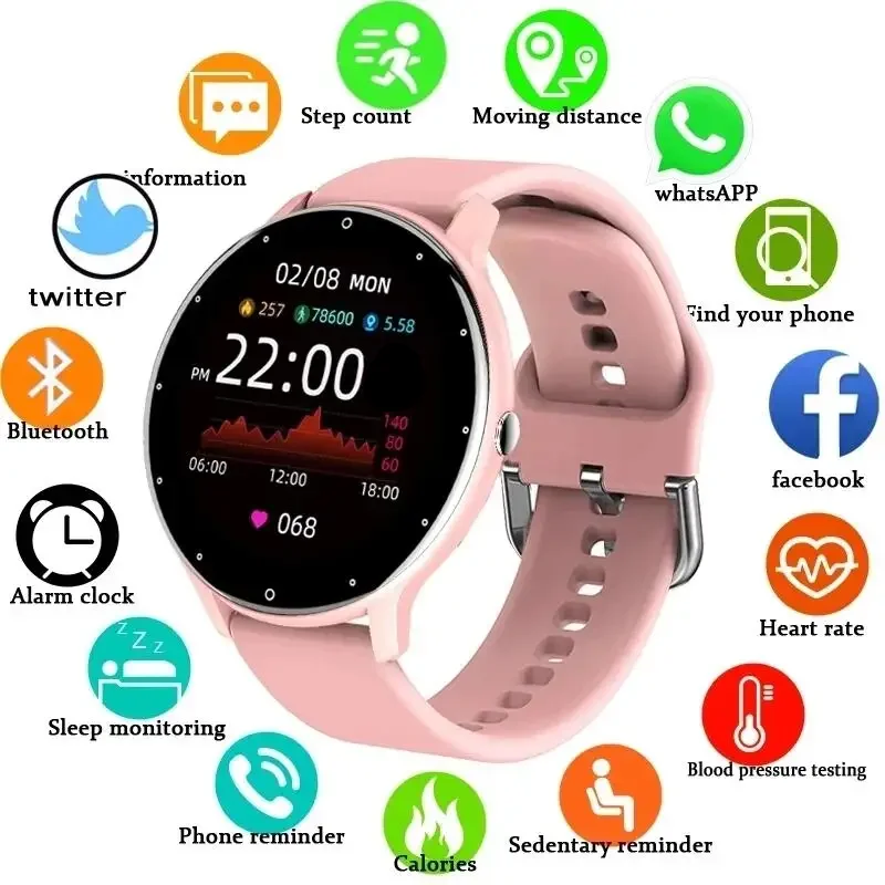 

LIGE Women Smart band Watch Real-time Weather Forecast Activity Tracker Watches Heart Rate Monitor Sports Ladies Smart Watch Men
