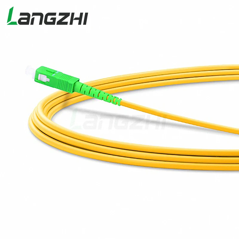 광섬유 패치 코드, SC/APC to SC/APC, 단일 모드 심플렉스, PVC 점퍼 케이블, FTTH 광섬유, 10 팩, 2.0mm, 3.0mm