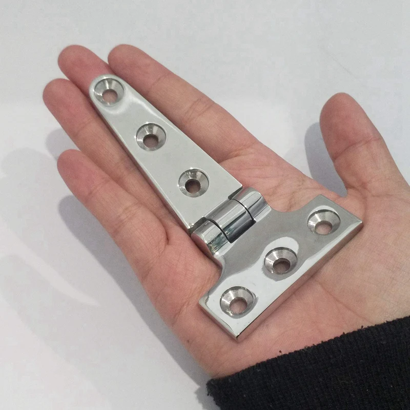 2 PCS Heavy Duty T Hinge 316 Stainless Steel Marine Grade Casting Hinge Door Hatch Hinge Boat