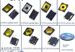 2x3x0.6mm 2*3*0.6mm Yellow 2P Thin film press key switch Push Button Switch SMD Tact Switch Film switch of mobile camera 2x3 0.5