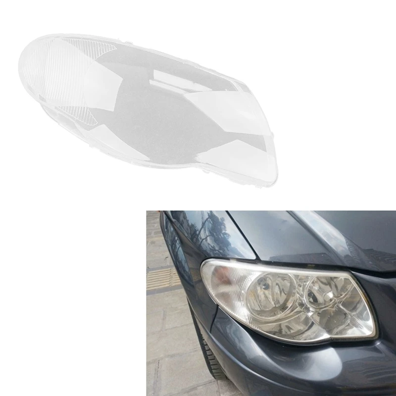 For Chrysler Grand Voyager 2007-2012 Headlight Shell Lamp Shade Transparent Lens Cover Headlight Cover