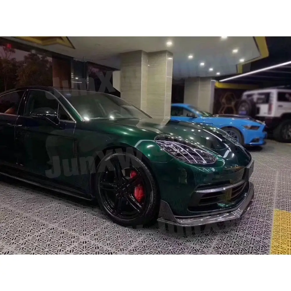 

Carbon Fiber / FRP Front Bumper Lip Spoiler For Porsche Panamera 971 2017 2018 2019 Bumper Chin Shovel Car Styling