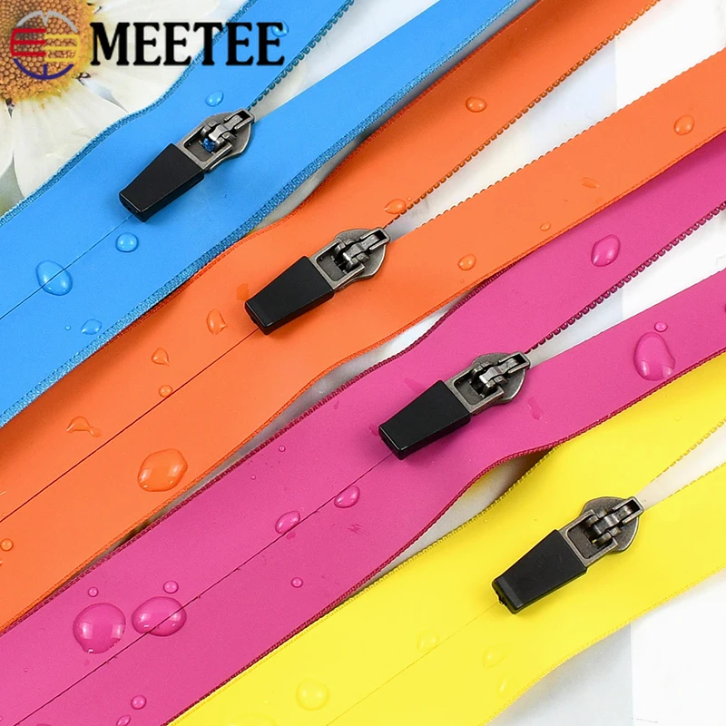 

3/5Meters 3#5# Waterproof Zipper with Reverse Zip Slider Outdoor Bags Tent Long Zips Rain Cover Nylon Zippers Sewing Accessories