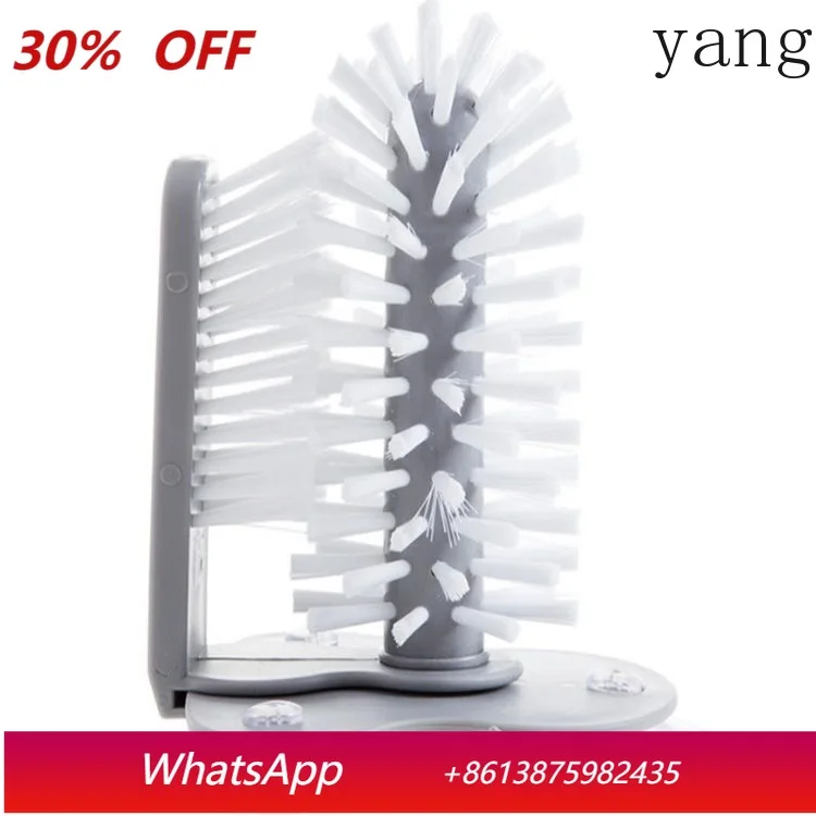 

CX detachable multi-functional milk tea shop suction wall rotating decontamination cleaning glass brush