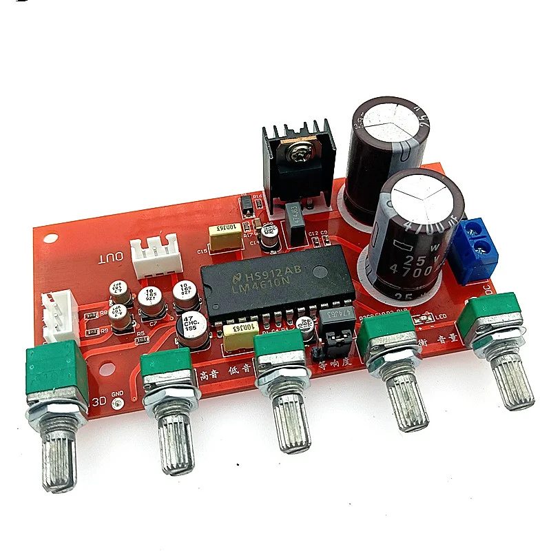 LM4610N Audio Board with 3D Surround Effect, Single Power Supply