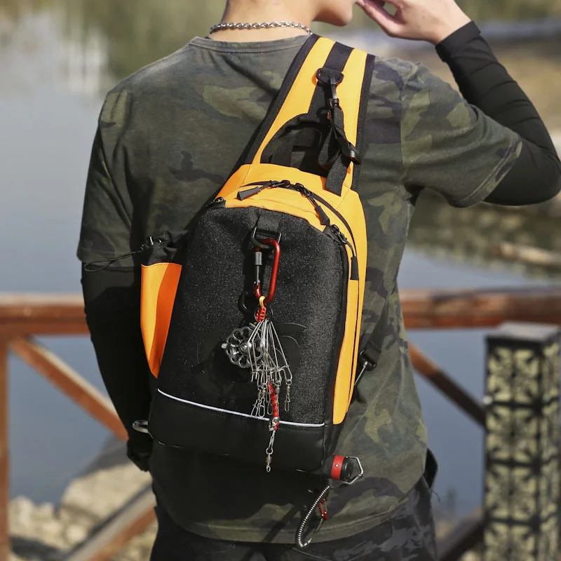 

Y442 Multi-purpose Fishing Backpack New Crossbody Bag Outdoor Single Shoulder Straddle Bag Large Chest Bag