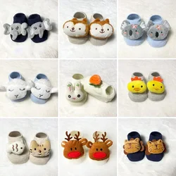 Baby Toddlers Home Floor Non-slip Dispensing Socks Cartoon Doll Cotton Socks for 0-3Y Girls Boys Kids Newborn Infant Socks