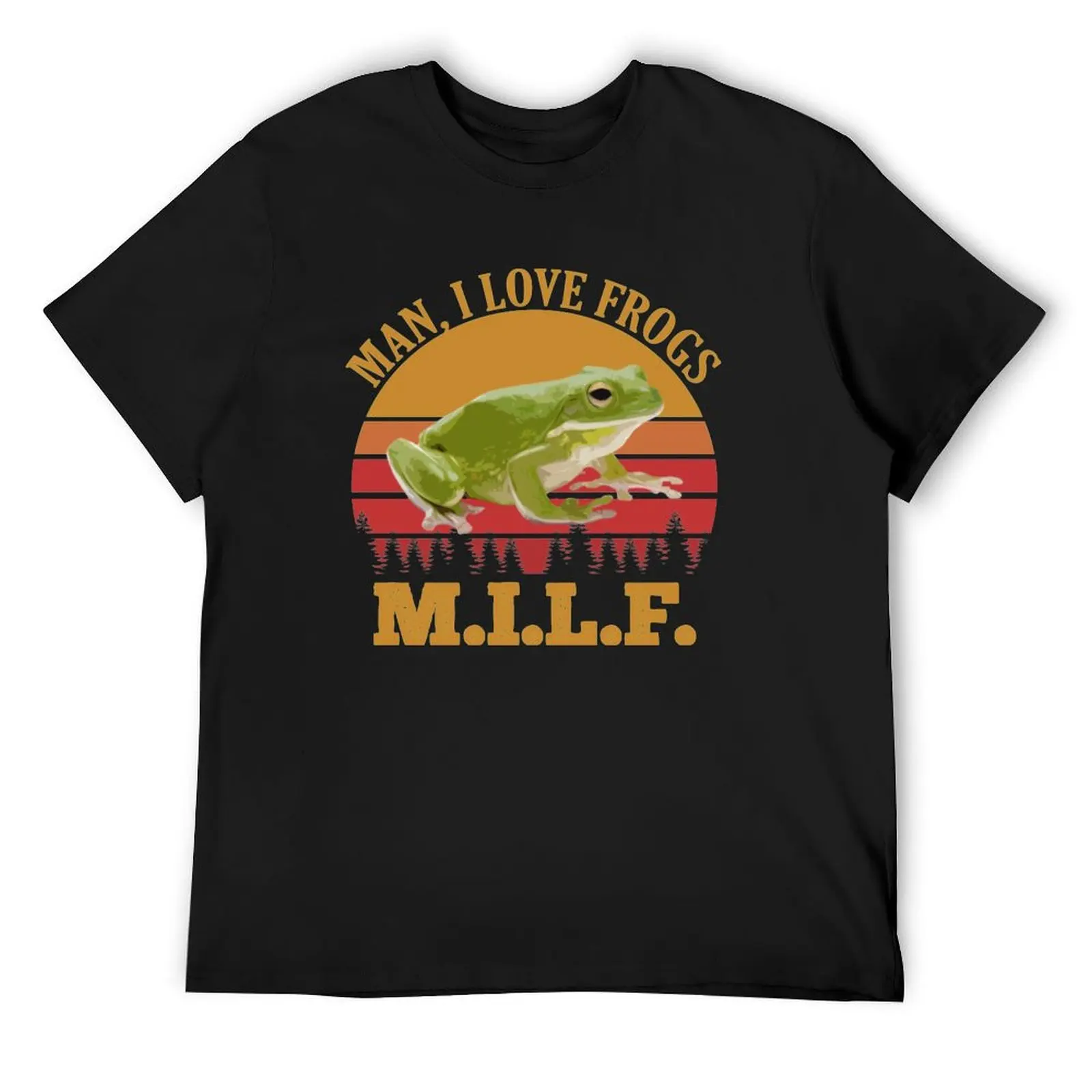 M.I.L.F. - Man I Love Frogs Vintage T-Shirt sublime oversizeds anime figures quick-drying cotton t shirt men