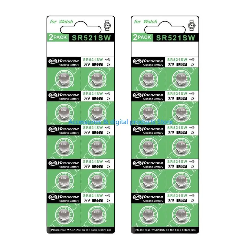 77JD 10/20Units AG0 LR521 Silver Compound Batteries Reliable Energy Supply 1.55V