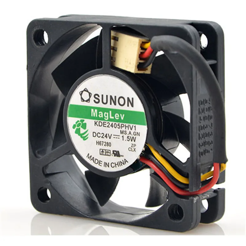 For Sunon KDE2405PHV1 DC 24V 1.5W 0.06A 5800RPM 5cm 5015 50x50x15mm Maglev Cooling Fan