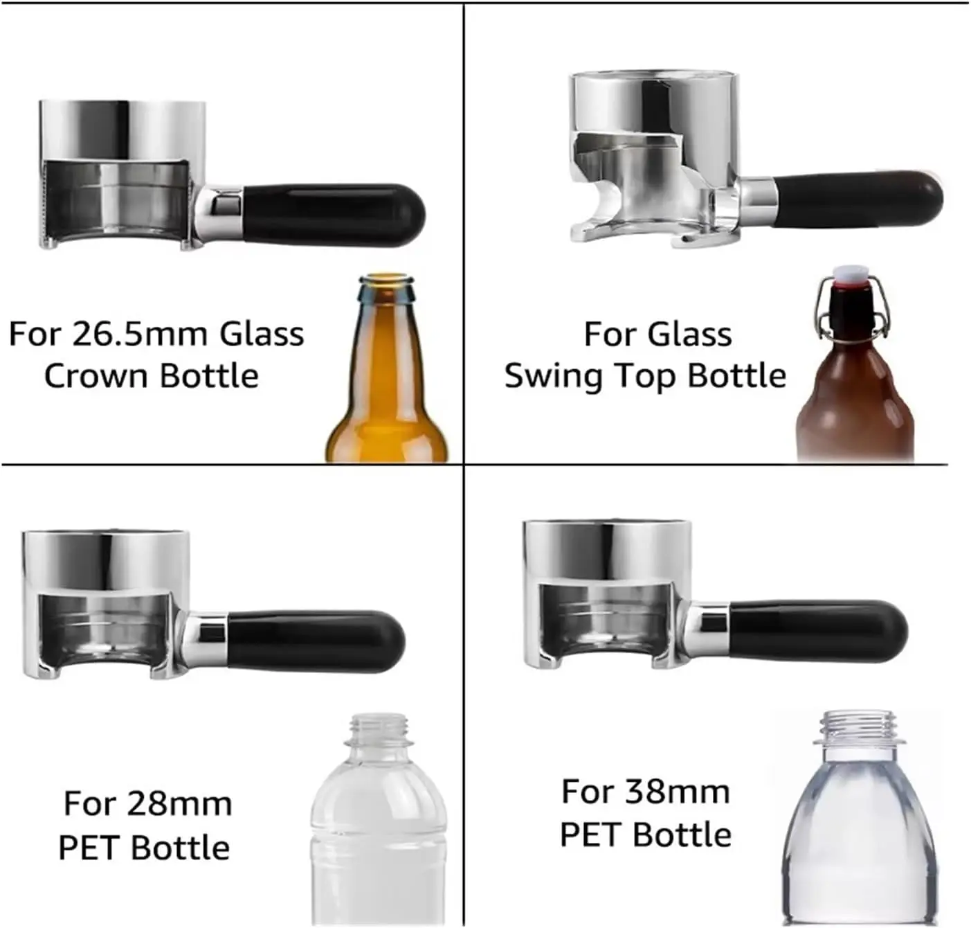 توصيل سريع للزجاجات الخالية من الرغوة ومضاد لضغط البيرة وإزالة الرغوة للزجاجات العلوية المتأرجحة